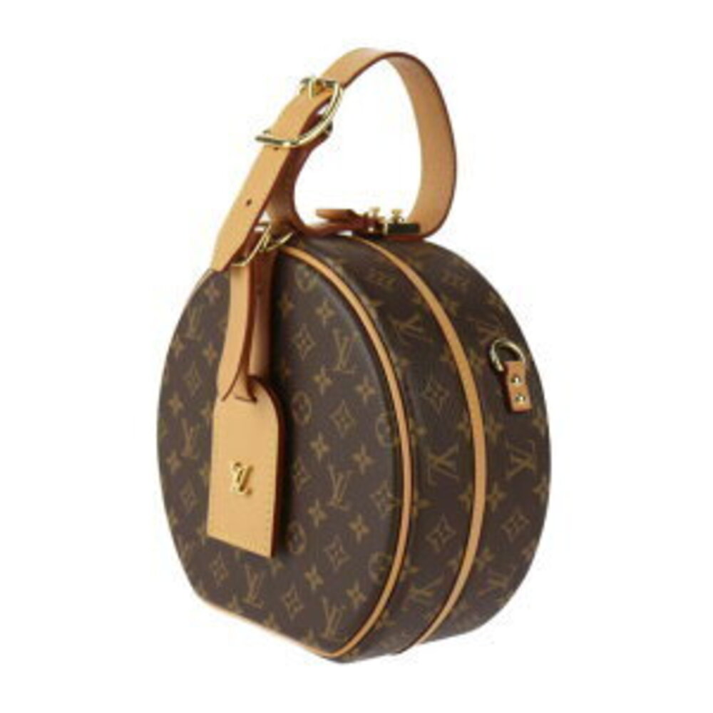 Louis Vuitton Monogram Leather Crossbody Canvas Shoulder Brown Chapeau Bag Boite